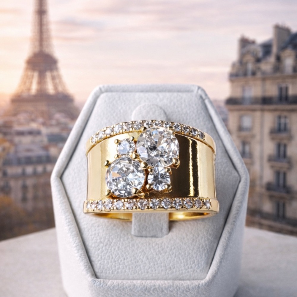 BRIDAL WEDDING ENGAGEMENT RING - Picture 3 of 3